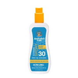 Australian Gold Extreme Sport Spray Gel Sunscreen SPF 30, 8 Ounce | Broad Spectrum | Sweat & Water Resistant | Non-Greasy | Oxybenzone Free | Cruelty Free
