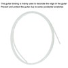 sourcing map 2 Pcs Plastic Binding Purfling Strip 1650x5x1.5mm Guitar