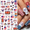 8 Sheets 4th of July Nail Stickers for Nail Art