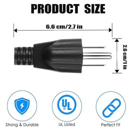 Neutral Grounding Connection Plug, Surge Guard Generator with Floating Neutral on RV, Motorhome, Camper for Open Ground Error Compatible (2)