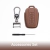 Binuiakl8y Leather Key Fob Cover for Toyota Camry RAV4 Highlander
