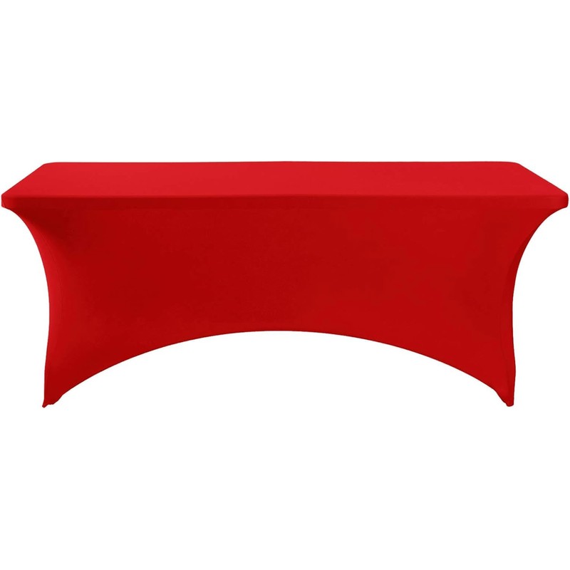 6ft Stretch Spandex Table Cloth for Standard Folding Tables -