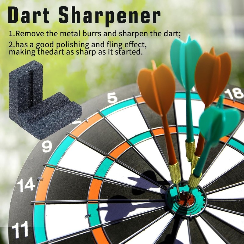 4 Pack Dart Sharpener V-Sharp Stone Darts Sharpener Tool for
