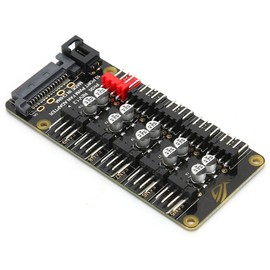 Divisor del concentrador del Ventilador PWM HUB del Ventilador Cable de alimentación Cable de alimentación Divisor del concentrador Adaptador Soporte 3 Pines 4 Pines(ph35)