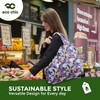 ECO CHIC Foldable Reusable Large Recycled Grocery Bags Lightweight Shopping