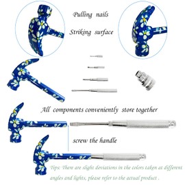 6 in 1 Flower Hammer & Screwdriver Tool, All In One Screwdriver Hammer Tools Set, Best Gift for Birthday Valentine's Mother's day Christmas Thanksgiving Halloween