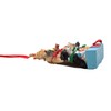 Festive Dogs in a Tree Shape Christmas Ornament, Holiday Décor,