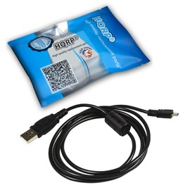HQRP USB Image Transfer/Battery Charging Cable Compatible with Sony Cyber-Shot DSC-TF1 DSC-W710 DSC-W730 DSC-W800 DSC-W810 DSC-W830 Digital Camera Cord