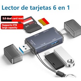 mornwell 4 en 1 Lector de Tarjetas SD,Adaptador SD/Micro SD/TF/USB/Tipo c a OTG USB 3.0 y Tipo c,Card Reader Compatible con SDXC/SDHC/MMC/Windows/Xiao