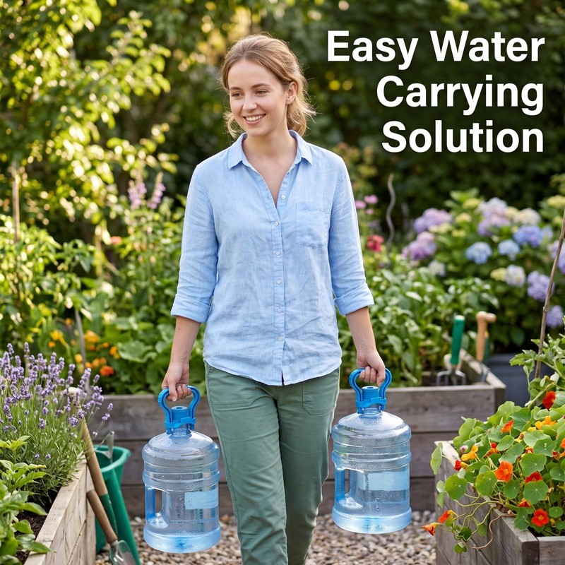 2 Pack Blue 5 Gallon Water Jug Handle, Ergonomic Non-Slip