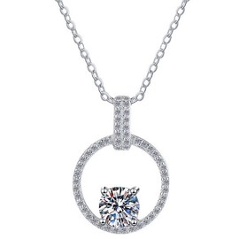 NONNYL Anniversary Birthday Gifts for Wife - Necklaces for Women Pendant Moissanite Fine Jewelry- Chrismas Holiday Gift for Her, Mom, Girlfriends