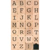 Artemio 2 cm Alphabet Großbuchstaben Briefmarken Set