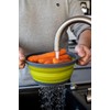 Colourworks 2.8 Litres Collapsible Colander, 24 cm - Green