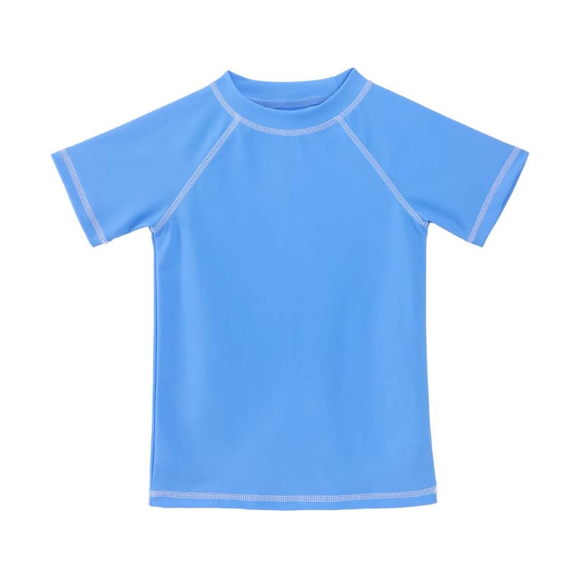 TIZAX Boys' Rash Vest Kids UPF50+ Sun Protection Short Sleeve