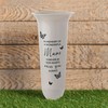 Grave/Memorial/Marker White Plastic Vase - MUM - With Spike