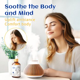 HIQILI Rose Essential Oil 1 Fl Oz, 100% Natural Therapeutic Grade for Aromatherapy, Diffuser, Skin Care, Massage, Includes Premium Quality Glass Dropper