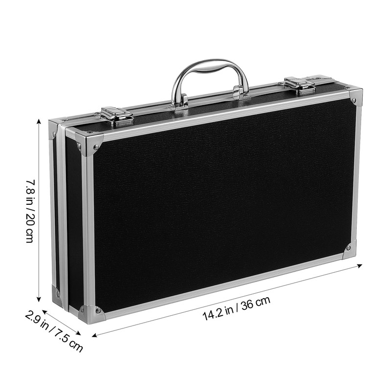 Homoyoyo 14 Inch Aluminum Tool Case, Portable Carrying Case with