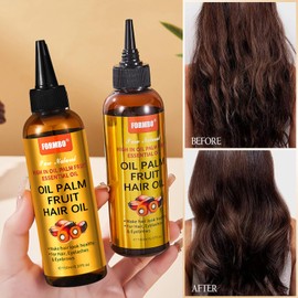 SNOWMOLLY Oil Palm Fruit Hair Oil for Frizzy Hair,Split Ends & Dry Hair