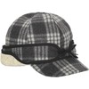 Stormy Kromer Equinox Cap Size 7 1/8 Charcoal/White Tartan