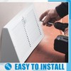 Yaocom 1 Pcs Baseboard Vent Covers with Damper Duct Opening: