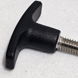 Wing T- Knob, 5/16-18 Thread-Head Diameter 2" - Male-Heavy Duty-Black