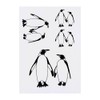 4 x 'Penguin Couple' Temporary Tattoos - Water Resistant, Skin-Safe,