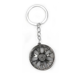 SHTALHST Tire Keychains, Metal Tire Keychain, Car Keychain for Auto Enthusiasts, Tire Keychain Design, Key Chains for Car Keys, Automotive Industrial Style, Black