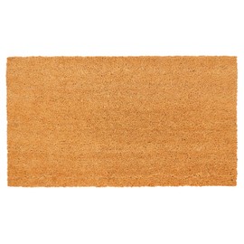 New KAF Home Coir Doormat with Heavy-Duty, Weather Resistant, Non-Slip PVC Backing | 17 by 30 Inches, 0.6 Inch Pile Height | Perfect for Indoor and Outdoor Use (Blank)