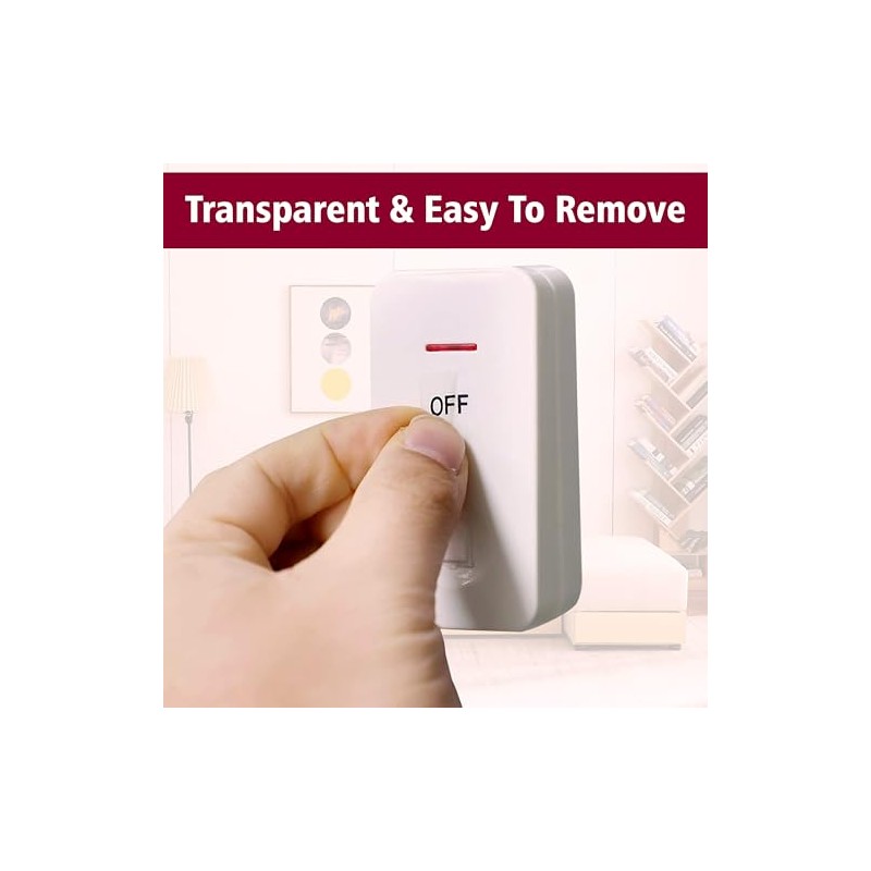 Rousrie Transparent Fan Light Switch Sticker for Identifying Switches and