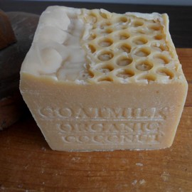Natural Handcrafted Soap Goat's Milk and Organic Coconut Milk Soap Bar-Large Aged 14 Ounce Bar Limited Edition