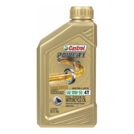 Castrol Aceite para motor Castrol sintético 10W-50 para motos y cuatriciclos de 1 unidad