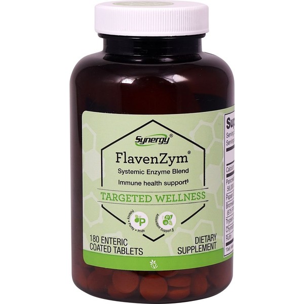 Vitacost FlavenZym Systemic Enzymes - 180 Enteric Coated Tablets