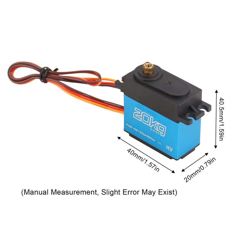 20KG Servo Aluminum Alloy 270 Degree Metal Gear RC Servo
