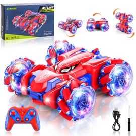 Spider Remote Control Car, 2.4Ghz Headlight Double Sided 360° Rotating Drift Car Toys, RC Stunt Spider Cars Toys for Kids Boys Girls 3-4 4-6 5-7 8-13