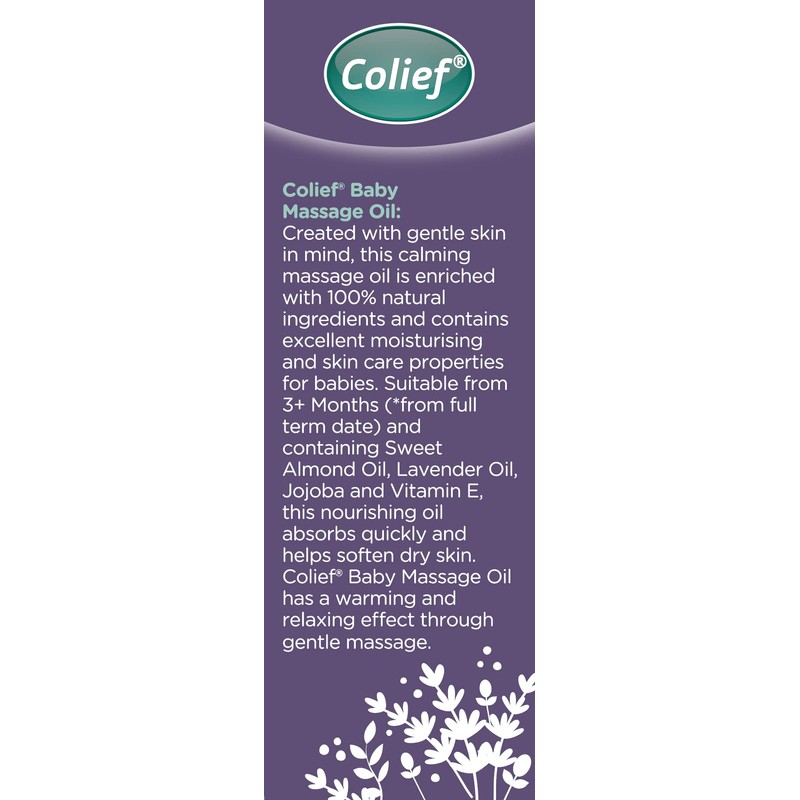 Colief Baby Massage Oil 100ml, Lavender