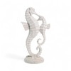 Artificial Seahorse 14 x 24 cm White Sea Decoration Mediterranean