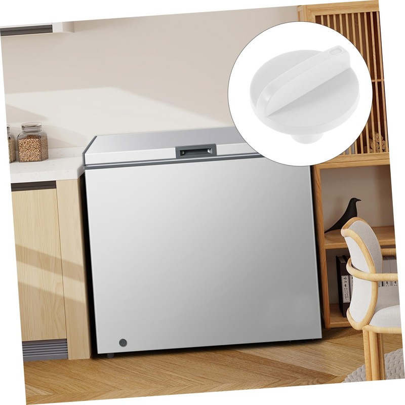 Mikinona 2pcs Temperature Control Button White Temperature Switch Knob Fridge