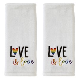 SKL Home Love Hand Towel Set, 25" x 16", 2 Count