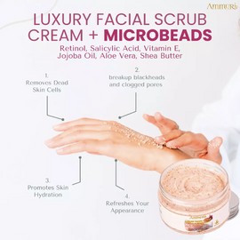 Ammuri Retinol Exfoliant Scrub 100G with Microbeads for Acne & Rejuvenation