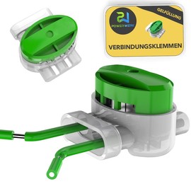 Power Werk® Pack of 20 – Connection Clamps for Robotic Lawnmower Boundary Cable – Cable Connector with Gel Filling (Waterproof) – Compatible with Husqvarna, Gardena, Worx Landroid and Bosch and Many