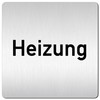 Türschilder24 XXL Door Sign (B) 125 x 125 mm Heating