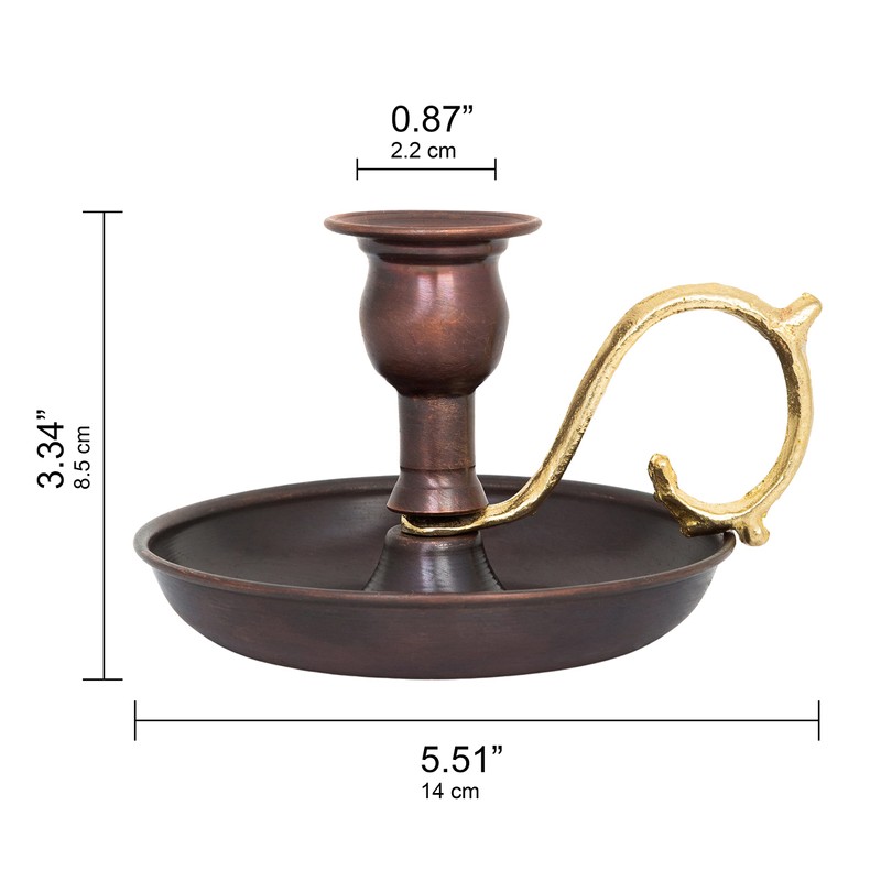 Onart Home - Copper Handmade Candle Holder for Rustic Home