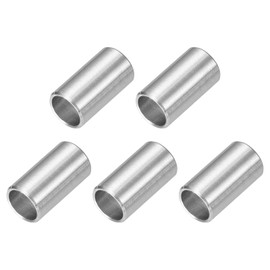 uxcell 5 Pcs Stainless Steel Spacers, 8mm ID x 10mm OD x 18mmL 304 Stainless Steel Bushing Screw Standoff Unthreaded Round Spacer for 5/16" or M8 Screws Bolts Nuts