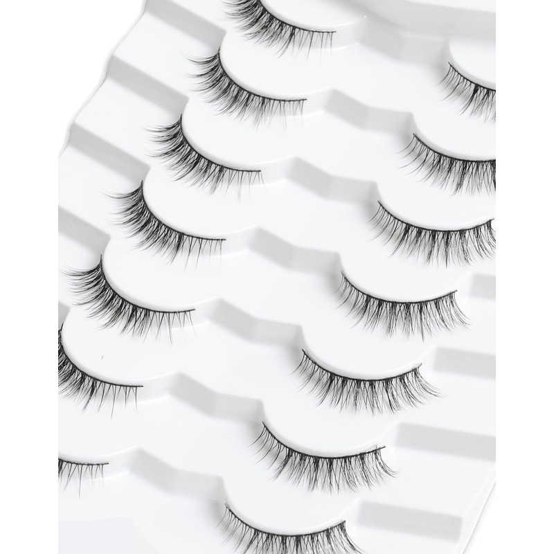Natural Eyelashes, Wispy Eye Lashes, Gradient Volume Lashes, Natural Look,