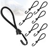 Stretch Cord, Tension Rope Twin Hooks, Rubber Hooks, Set of