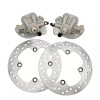 LYK Rear Brake Calipers & Brake Rotors for Yamaha Grizzly