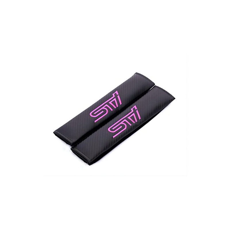 Poecar Set of 2 Seat Belt Shoulder Pads with STI-style
