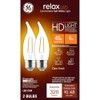 GE Relax LED Light Bulbs, 40 Watt, Soft White, Decorative