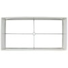 Off-White Large Rectangular Paper Lamp Shade 16" Wide x 8"