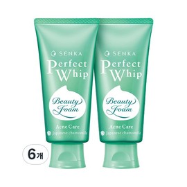 Senka Perfect Whip Acne Care A Cleansing Foam, 100g, 6 pieces 100g x 6 pieces / 센카 퍼펙트 휩 아크네 케어 에이 클렌징폼, 100g, 6개 100g x 6개